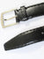 Kiton Belt Solid Black Leather Men Belt 85 / 34