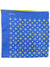 Kiton Pocket Square Royal Blue Lime Geometric