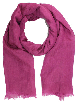 Kiton Scarf Cranberry Pink - Men Collection - Linen Cashmere Silk