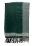 Kiton Cashmere Silk Scarf Gray Green Design