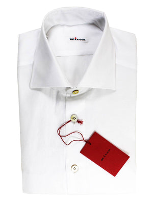 Kiton Shirt White Sartorial Dress Shirt 40 - 15 3/4 SALE