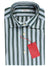 Kiton Shirt White Gray Blue Stripes