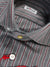 Kiton Sport Shirt Gray Dark Red Stripes