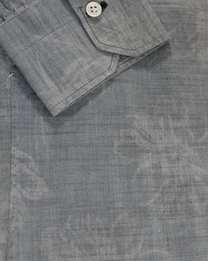 Kiton Sport Shirt Gray Floral 