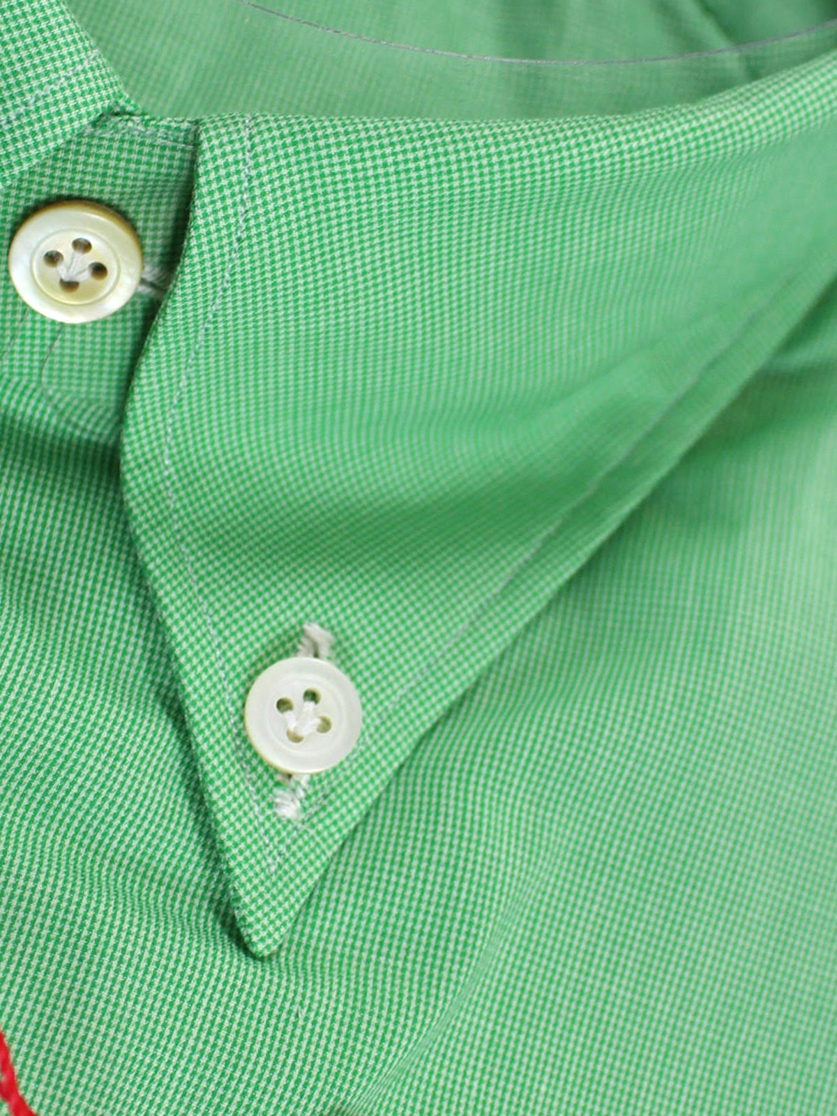 Kiton Dress Shirt Royal Green Solid Button Collar