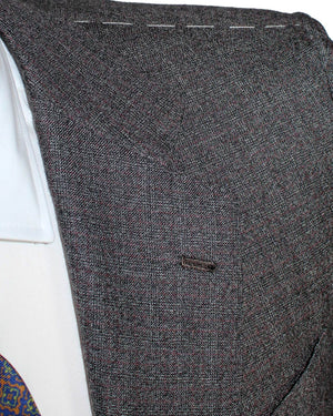 Kiton Cashmere Suit Gray Brown Bespoke EUR 52 - US 42