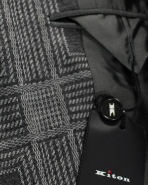 KNT Kiton Sport Coat Gray Cashmere Blend EUR 54/ US 43 R