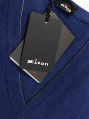 Kiton Wool Sweater Dark Blue 