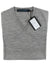 Kiton Sweater Gray 14 Micron Wool V-Neck M - EUR 50 SALE