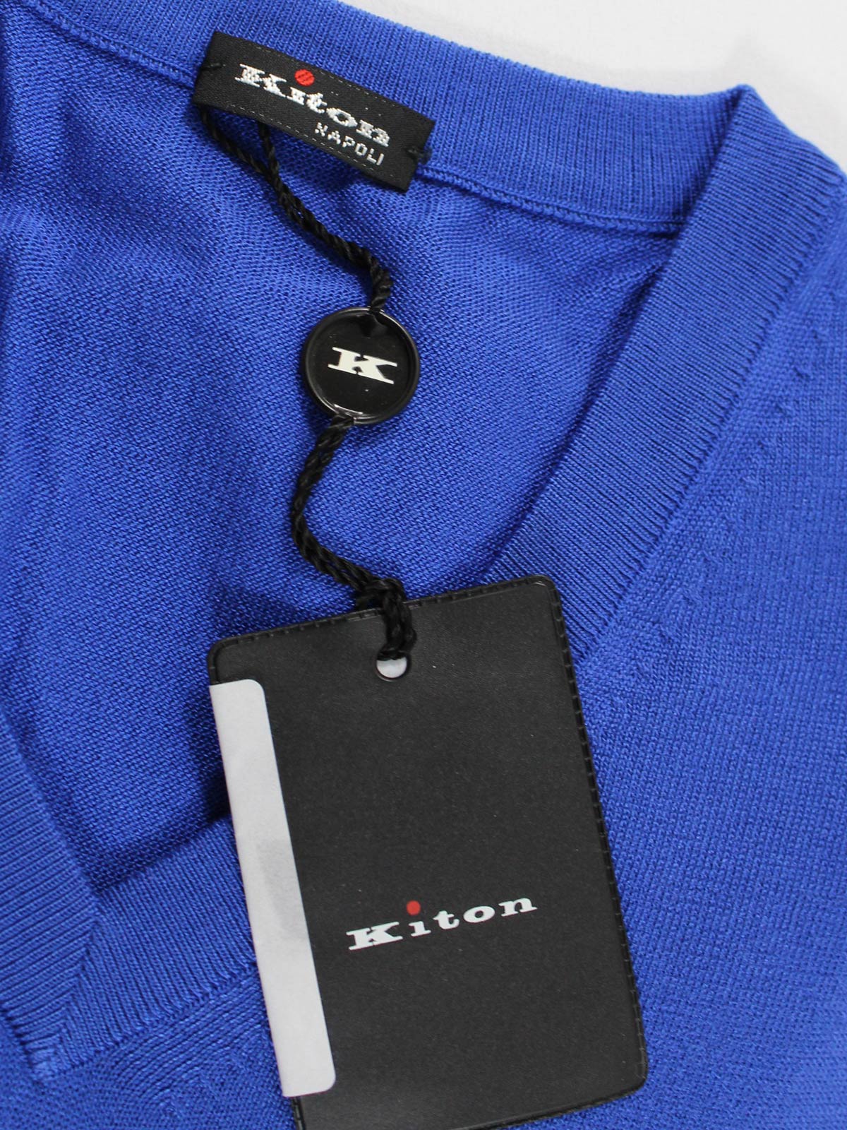 Kiton Silk Sweater Royal Blue