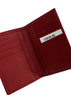 Kiton Wallet - Burgundy Leather Men Wallet/ Credit Card Holder SALE