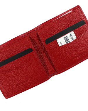 Authentic Kiton Wallet Red Grain Leather