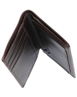 Kiton Dark Brown Leather Men Wallet