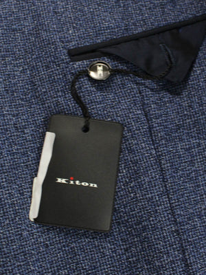 Kiton Cashmere Sport Coat Midnight Blue - Bespoke Unlined Men Blazer EUR 56 - US 44 R SALE
