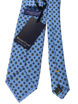 Massimo Valeri Extra Long Tie Blue Design