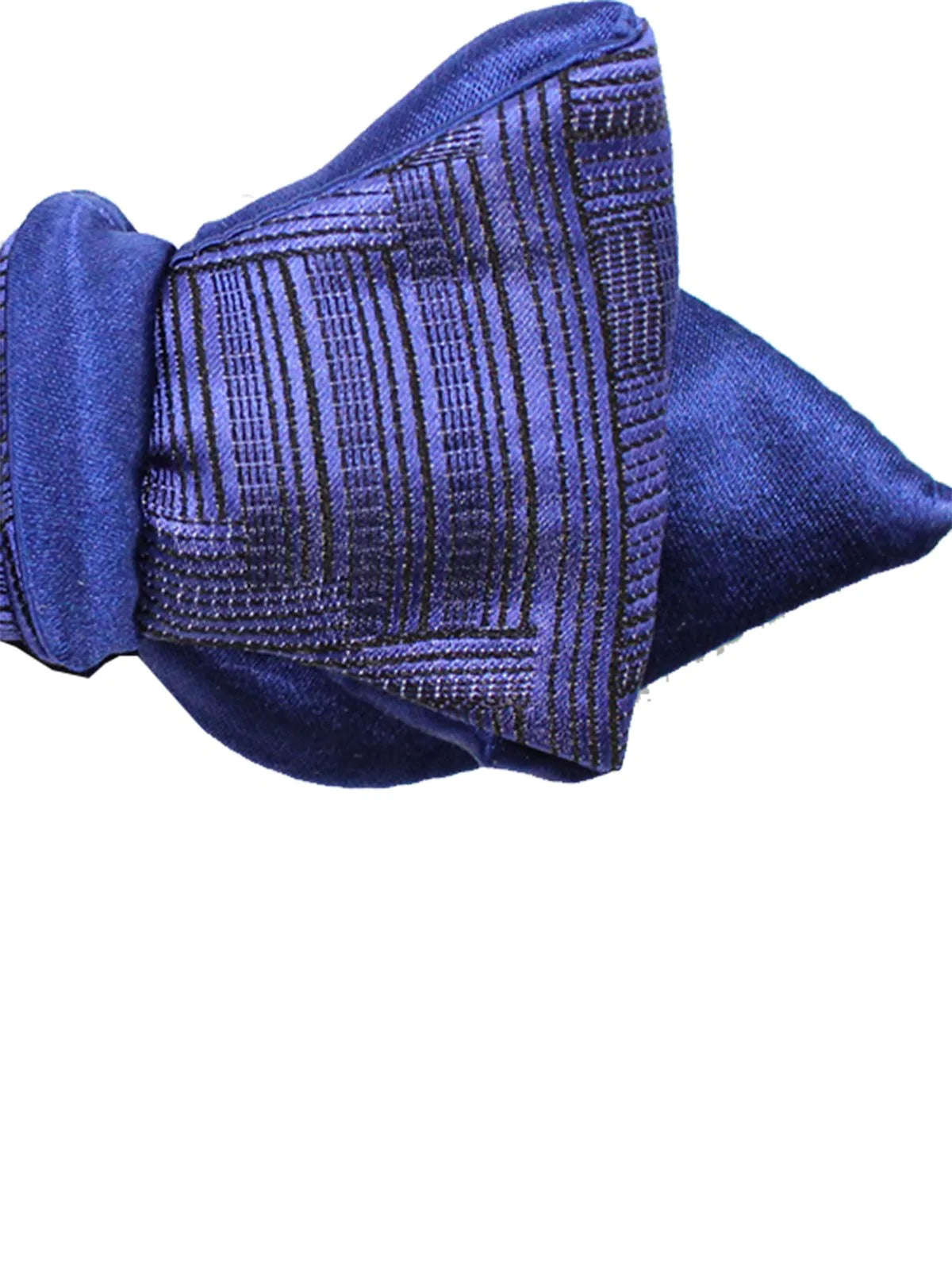 Spade Head Shape Bow Tie Purple Midnight Blue