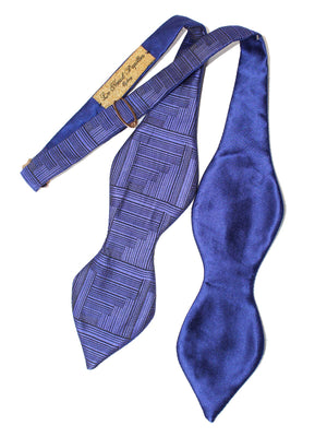 Le Noeud Papillon Spade Head Shape Bow Tie Purple Midnight Blue SALE