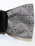 Silk Black Silver Geometric Bow Tie Self Tie Butterfly