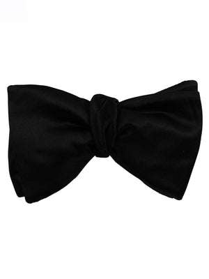 Luxury Solid Black Bow Tie