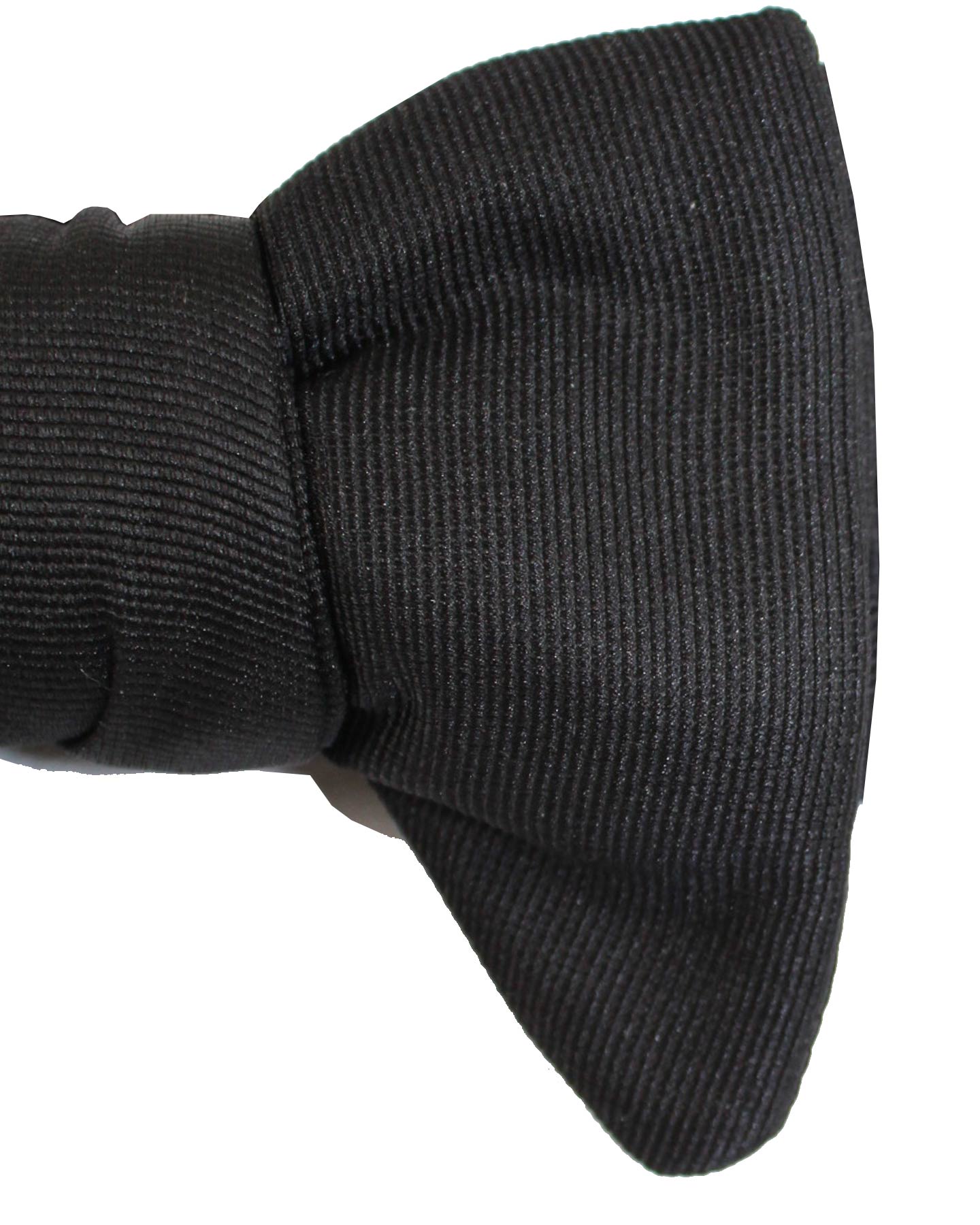 Silk Bow Tie Black Grosgrain New