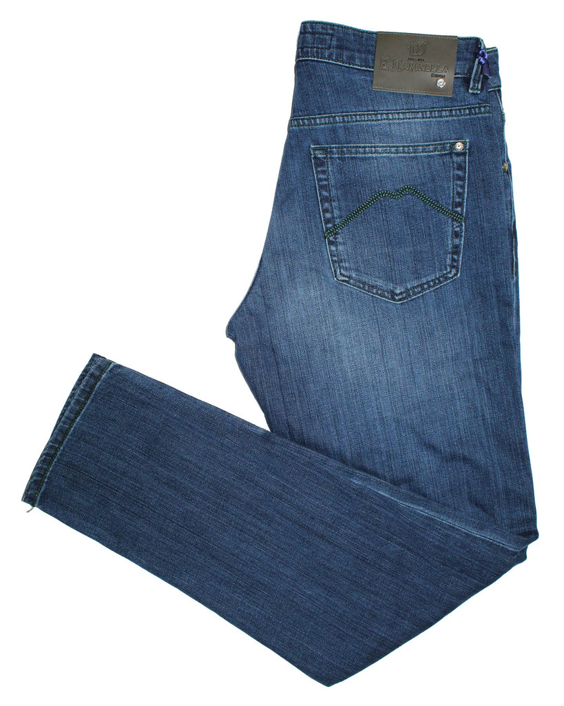 Jeans M100 E.Marinella Tokyo Lux - Taille 30 - Bleu Denim - Neuf Avec étiquettes