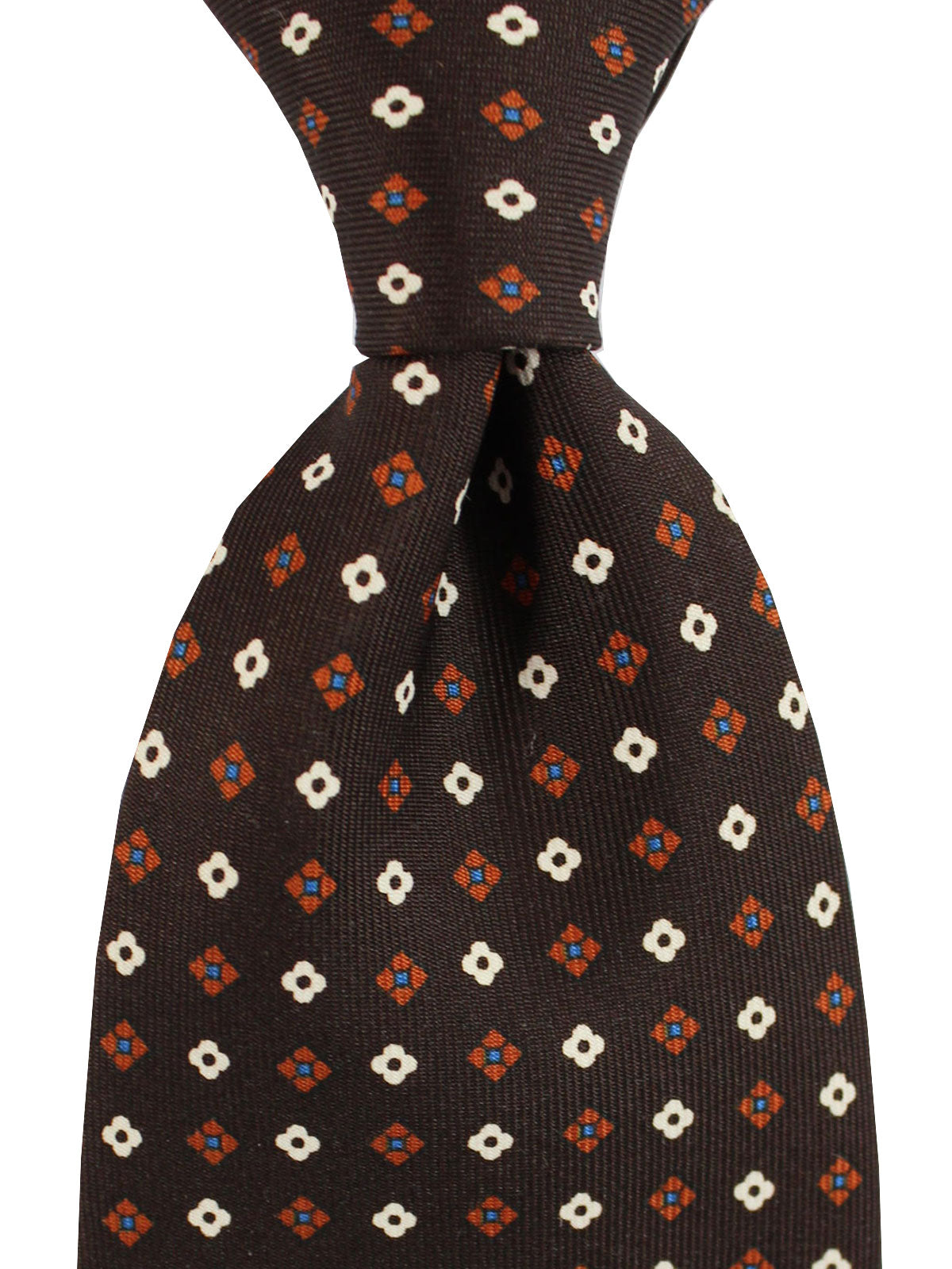 E. Marinella Plain Silk Tie in Coffee Brown E. Marinella Plain Silk Tie in Coffee Brown