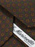 Marinella Silk Tie Brown Green Geometric - Narrow Necktie