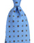E. Marinella Tie Blue Brown Floral Design - Wide Necktie
