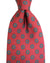 E. Marinella Tie Maroon Brown Green Medallions Design - Wide Necktie