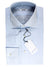 Mattabisch Dress Shirt White Blue Mini Grid