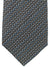 Missoni Tie Metallic Gray Brown Zig Zag Design