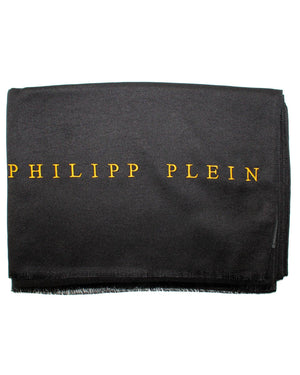 New Philipp Plein Scarf Black Logo 