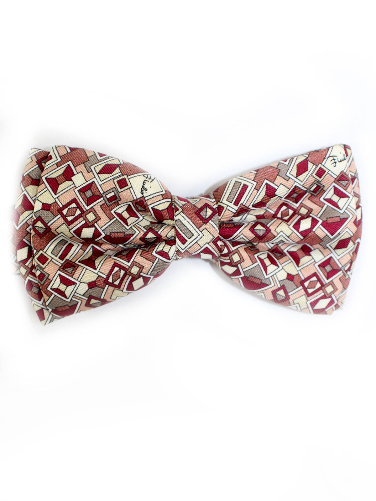 New Pucci Silk Bow Tie Pink 