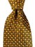 Stefano Ricci Tie Orange Brown Geometric - Pleated Silk