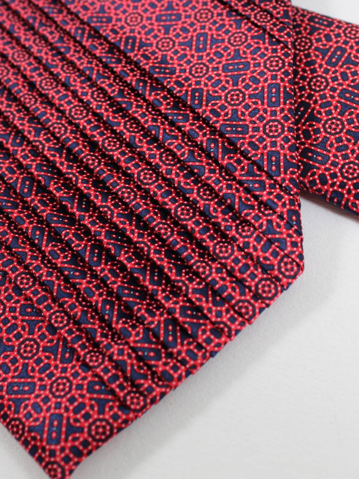 Stefano Ricci - Blue silk tie in pattern pattern CXDD41070 buy at Symbol