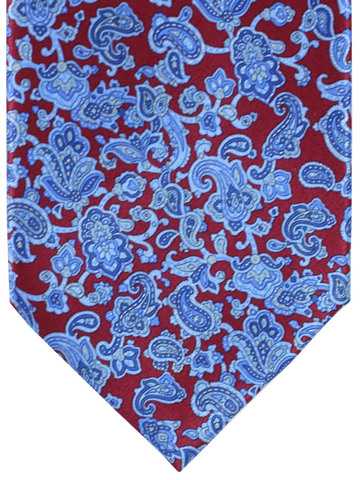 Dark Red Paisley Tie