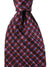 Stefano Ricci Tie Black Purple Floral Check - Pleated Silk Necktie