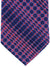 Stefano Ricci Tie Dark Blue Red Geometric - Pleated Silk
