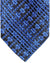 Stefano Ricci Tie Black Royal Blue Geometric Design - Pleated Silk