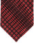 Stefano Ricci Tie Fuchsia Black Burgundy Red Geometric Design - Pleated Silk