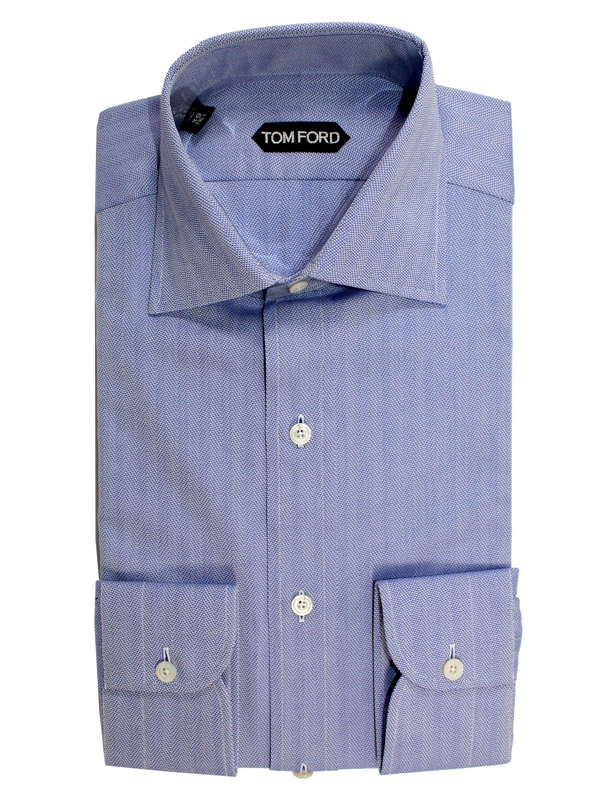 Tom Ford Shirt Lapis Blue Gray Design 39 - 15 1/2 Slim Fit SALE