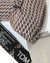 Tom Ford Silk Bow Tie Brown Gray Geometric