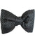 Tom Ford Silk Bow Tie Gray Black Herringbone