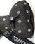 Tom Ford Silk Bow Tie Black Gray Grosgrain Polka Dots