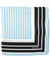 Tom Ford Pocket Square Sky Blue Black Stripes