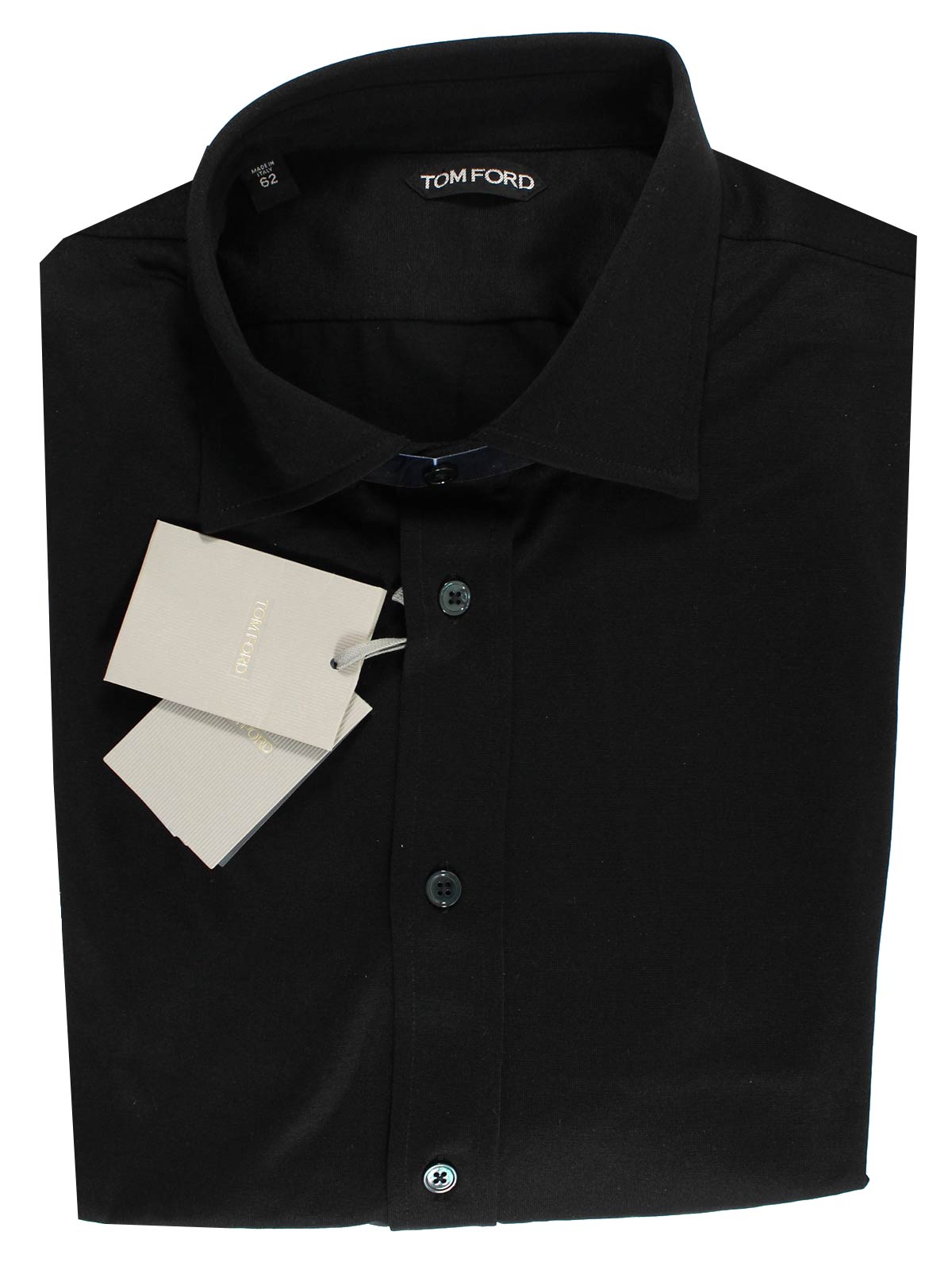 Tom Ford Shirt Black Triacetate Cotton 60 / 4XL SALE
