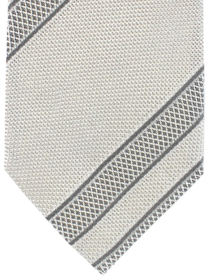 Tom Ford Tie Silver Gray Stripes
