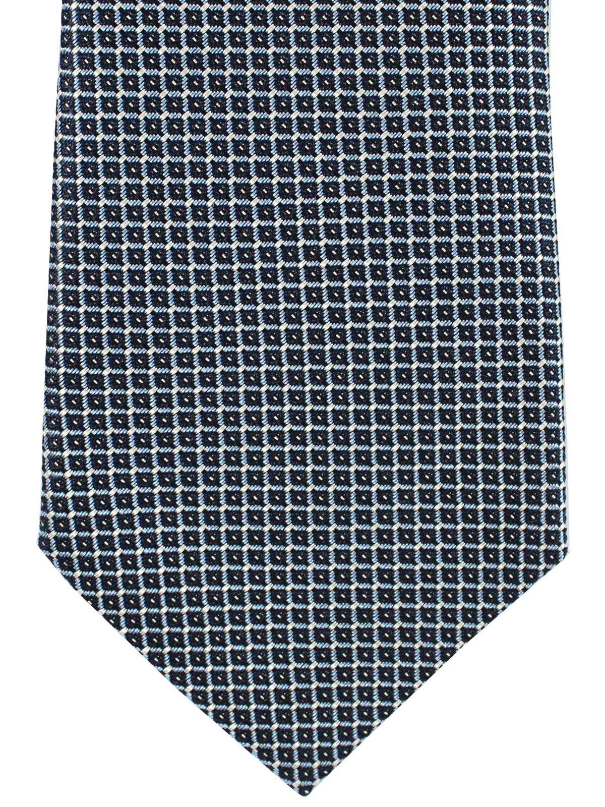Neckties, Navy & Silver Diamond