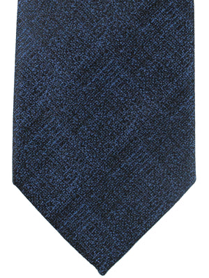 Armani Silk Tie Dark Blue Black Gingham