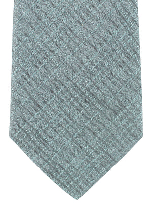 Armani Silk Tie Ash Gray Stripes